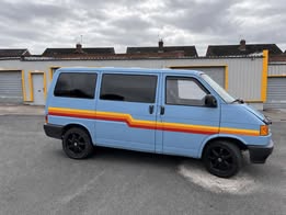 Blue Volkswagen T4