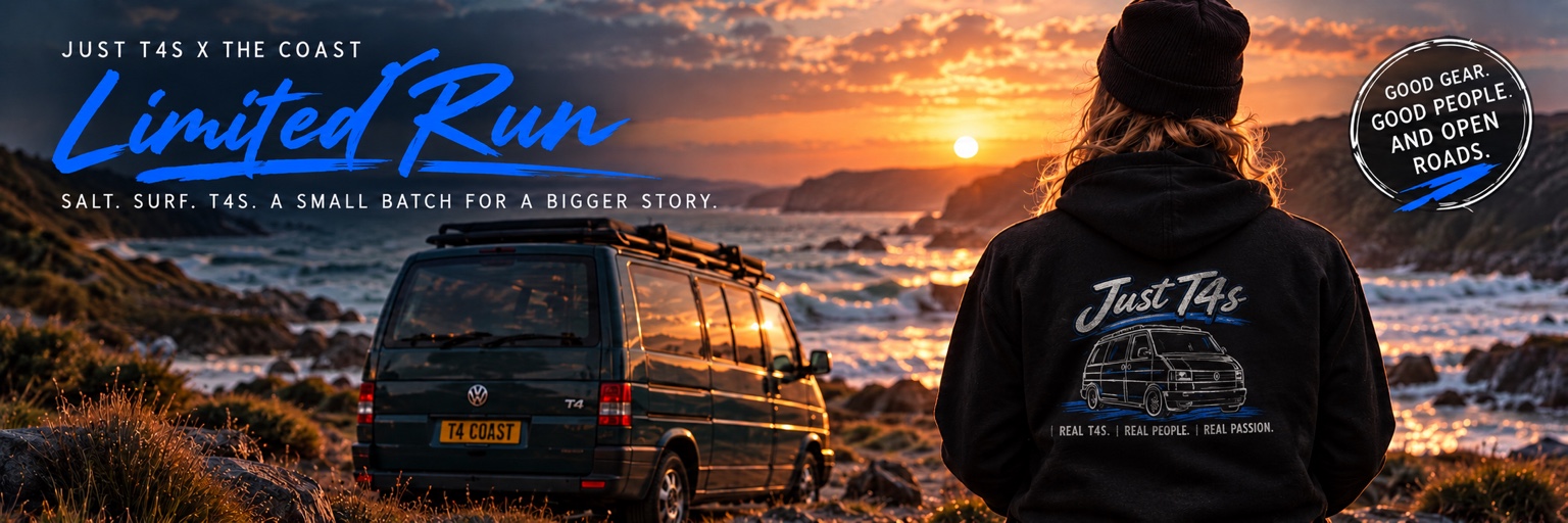 Just T4s x The Coast. Limited Run. Salt. Surf. T4s. A small batch for a bigger story.