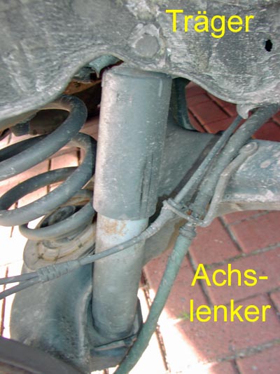 Volkswagen T4 rear suspension shock absorber