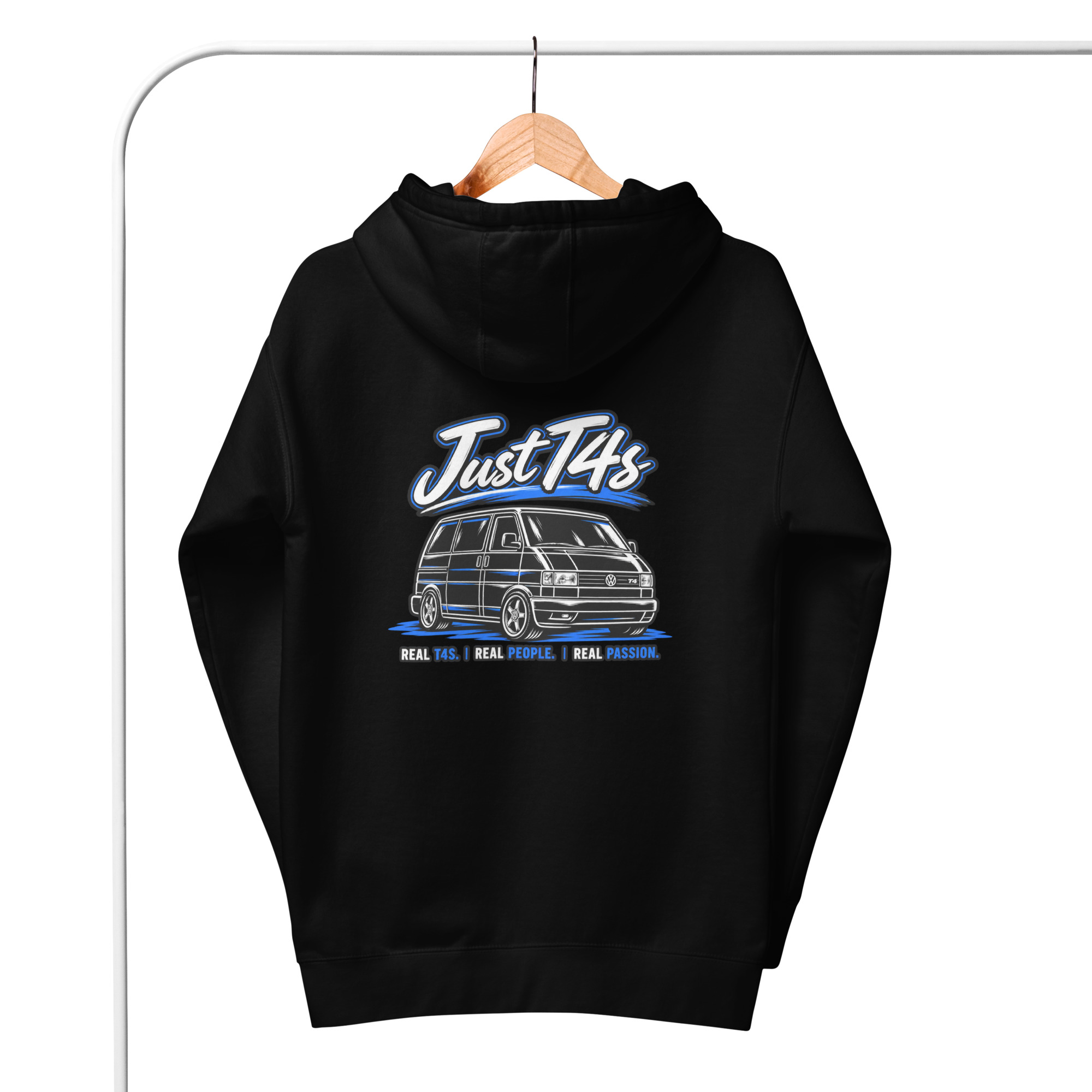 Black Just T4s Drop 001 Hoodie back view